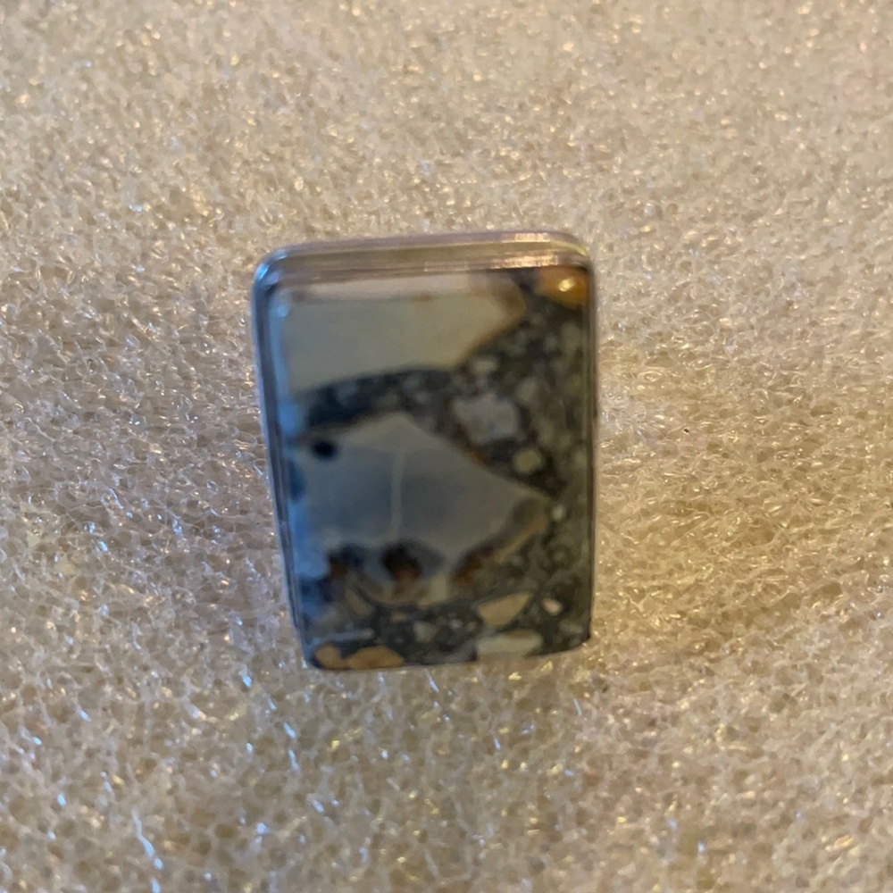 Vintage sterling jasper ring